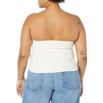 The Drop Collette Strapless Cropped Sweater for Women