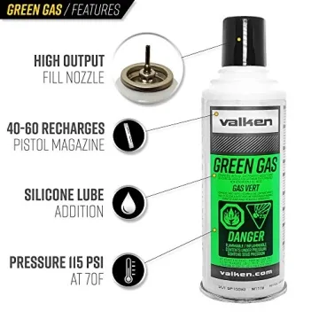 Valken Airsoft Green Gas 3-Pack for All Guns