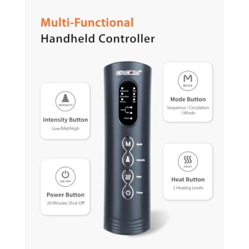 CINCOM Leg Massager with Heat and Compression for Pain Relief