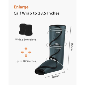 CINCOM Leg Massager with Heat and Compression for Pain Relief