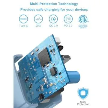 iPhone 14 13 12 Fast Charger 20W PD USB C Wall Charger with 6FT Fast Charging Cable for iPhone 14/14 Pro/14 Pro Max/14 Plus/13/12/11/Pro/Pro Max/Mini/Xs Max/X, iPad - Blue