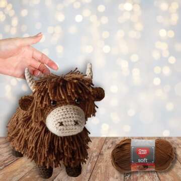 Leisure Arts Highland Cows Amigurumi Crochet Pattern