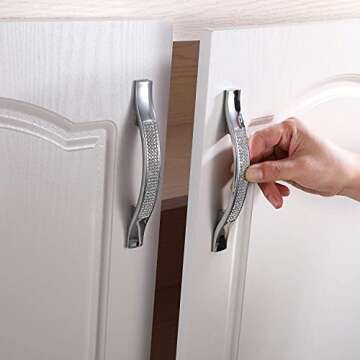 LANC Modern Cabinet Knobs 2 Pack Stylish Kitchen Hardware