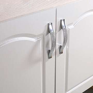 LANC Modern Cabinet Knobs 2 Pack Stylish Kitchen Hardware