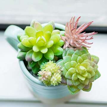 Artificial Succulent Plants Realistic (Bronzy)