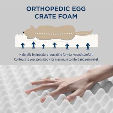 Bedsure Dog Beds Orthopedic Waterproof Large Pet Bed