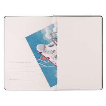 Comix Lined Journal Notebooks, 240 Pages, 5.5 x 8.3 inch, Black, A5 Medium Hardcover Notebooks, Classic College Ruled Notebooks for Writing