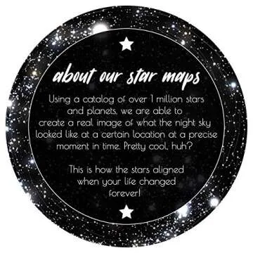 West Clay Company Personalized Star Constellation Map | Unframed - Multiple Sizes | Minimal Star Chart for Home | Gifts for Women, Men, Valentine’s Day | Night Sky Custom Poster