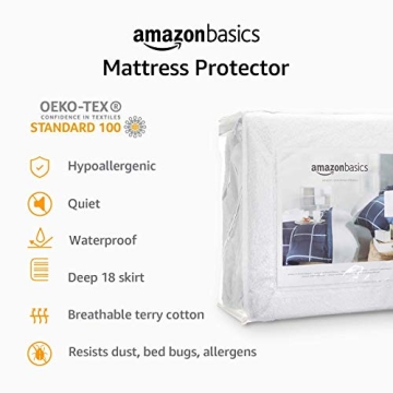 Waterproof King Size Mattress Protector, Breathable & Soft