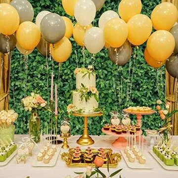 Msocio 7x5ft Polyester Spring Greenery Leaves Grass Nature Photography Backdrop Green Grass Background for Birthday Wedding Safari Dinosaur Baby Shower Party Decorations Banner Portrait Photo Booth