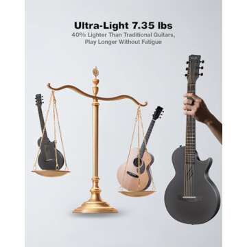 Lightweight Carbon Fiber Nova Go Travel Guitar for All