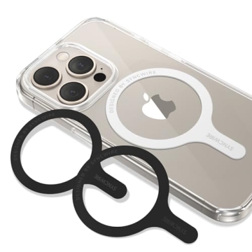 SYNCWIRE MagSafe Sticker 3 Pack: Universal Metal Ring for iPhone, Galaxy, All Cases