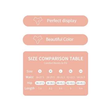 Hellopopgo Seamless Thongs for Women 6Pack Comfortable Underwear