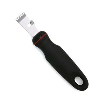 Smeg CJF01CRUS Powder Coated Vintage Style Citrus Juicer Bundle with 113 Grip-Ez Zester/Stripper - Cream