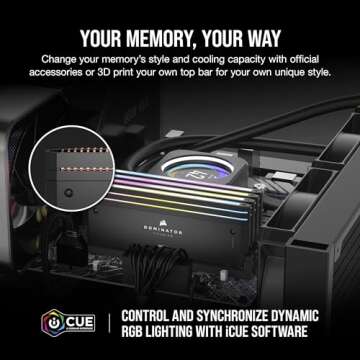 CORSAIR Dominator Titanium RGB DDR5 RAM 64GB 6000MHz