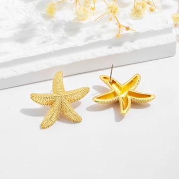 Shop LILIE&WHITE Gold Starfish Earrings for Women