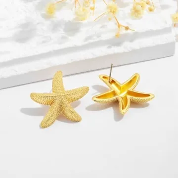 Shop LILIE&WHITE Gold Starfish Earrings for Women