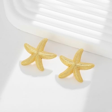Shop LILIE&WHITE Gold Starfish Earrings for Women