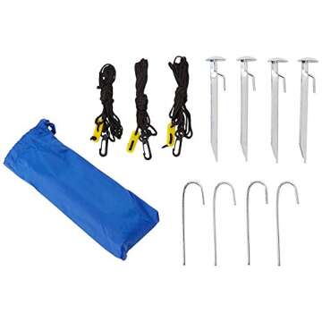 Sport-Brella Vented SPF 50+ Sun and Rain Canopy Umbrella for Beach and Sports Events (8-Foot, Blue)