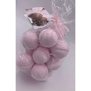 Spa Pure AMAZING GRACE TYPE - 14 Bath Bomb Fizzies with Shea, Mango and Cocoa Butter, Ultra Moisturizing (12 Oz) ...Great for Dry Skin (Amazing Grace type FBA)