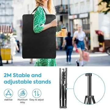 24'' LED Video Light Kit for Photography and Live Streaming