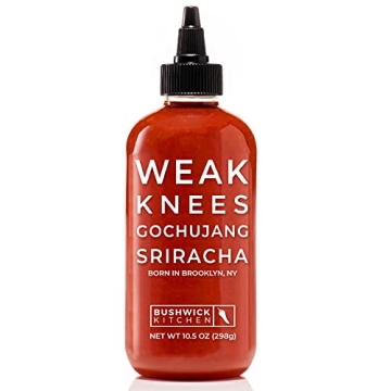 Weak Knees Gochujang Sriracha Hot Sauce 10.5oz Easy Squeeze Bottle