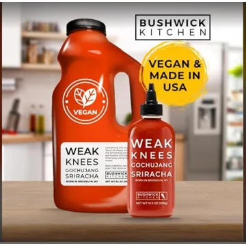 Weak Knees Gochujang Sriracha Hot Sauce 10.5oz Easy Squeeze Bottle