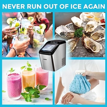 Mueller Nugget Ice Maker Quiet 30 lbs Daily Portable