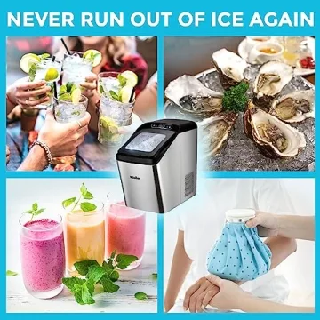 Mueller Nugget Ice Maker Quiet 30 lbs Daily Portable