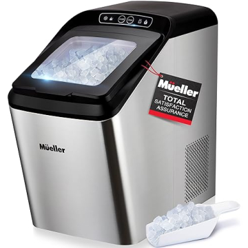 Mueller Nugget Ice Maker Quiet 30 lbs Daily Portable