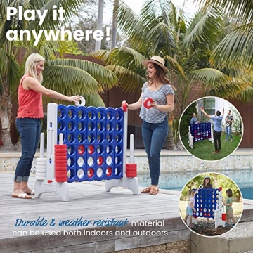 ECR4Kids Jumbo 4-To-Score Giant Game for Fun Gatherings