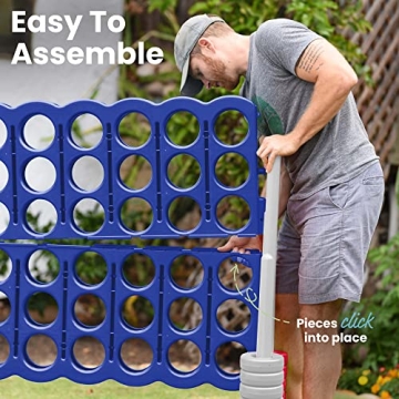 ECR4Kids Jumbo 4-To-Score Giant Game for Fun Gatherings