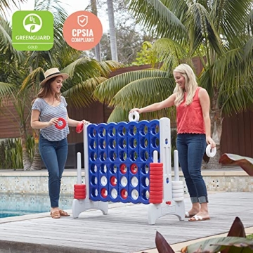 ECR4Kids Jumbo 4-To-Score Giant Game for Fun Gatherings