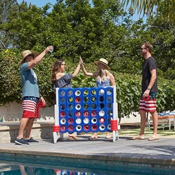 ECR4Kids Jumbo 4-To-Score Giant Game for Fun Gatherings