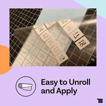 6" x 100' Roll of Clear Transfer Tape for Vinyl, Made in America, Vinyl Transfer Tape with Alignment Grid for Cricut Crafts, Decals, and Letters