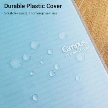 Kokuyo Campus Smart Ring Binders 3 Pack, B5 Notebook Binder +100 Sheet Refiller Paper, 25 Sheet Capacity, 26 Rings, Light Color, Perfect for Work, Study & Journal, Japan Import