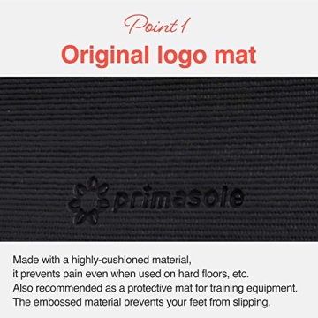 Primasole Yoga Mat with Carry Strap for Easy Transport