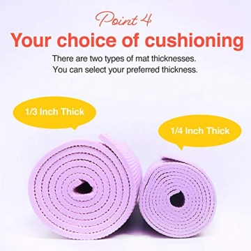 Primasole Yoga Mat with Carry Strap for Easy Transport