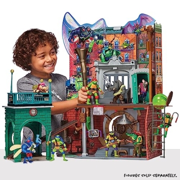 TMNT Mutant Mayhem Sewer Lair Playset for Kids