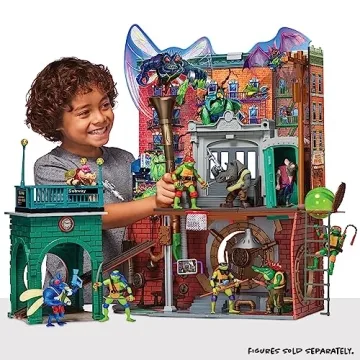TMNT Mutant Mayhem Sewer Lair Playset for Kids
