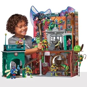 TMNT Mutant Mayhem Sewer Lair Playset for Kids
