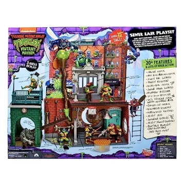TMNT Mutant Mayhem Sewer Lair Playset for Kids