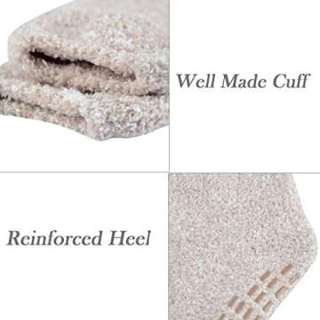 JORMATT Grip Fuzzy Socks - Cozy and Non-Skid for All