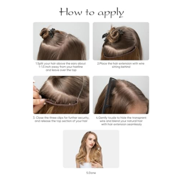 SARLA Invisible Wire Hair Extensions for Easy Volume