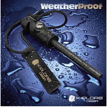 X-Plore Gear Firestarter 3-in-1 Survival Tool for Outdoors