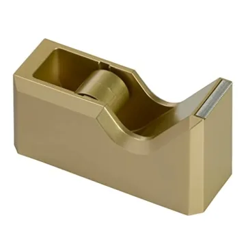 Stylish JAM PAPER Gold Desk Tape Dispenser for All