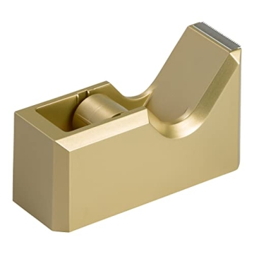 Stylish JAM PAPER Gold Desk Tape Dispenser for All