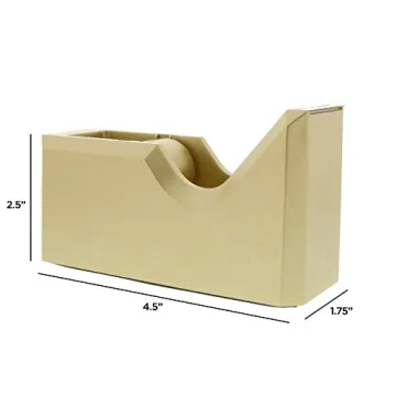 Stylish JAM PAPER Gold Desk Tape Dispenser for All