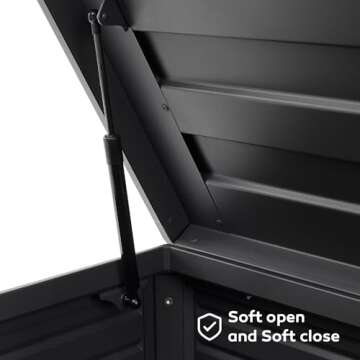 MIRADOR 175 Gallon Outdoor Deck Box with Wheels - Versatile Storage