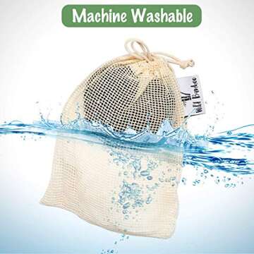 Natural Cotton Bamboo Rounds 14 Packs |Reusable Bamboo Makeup Remover Pads for Face | Bamboo Velour Layers - Travel Bag w/Laundry Bag |Bonus Hairband |Zero Waste Cleansing Sustainable Toner